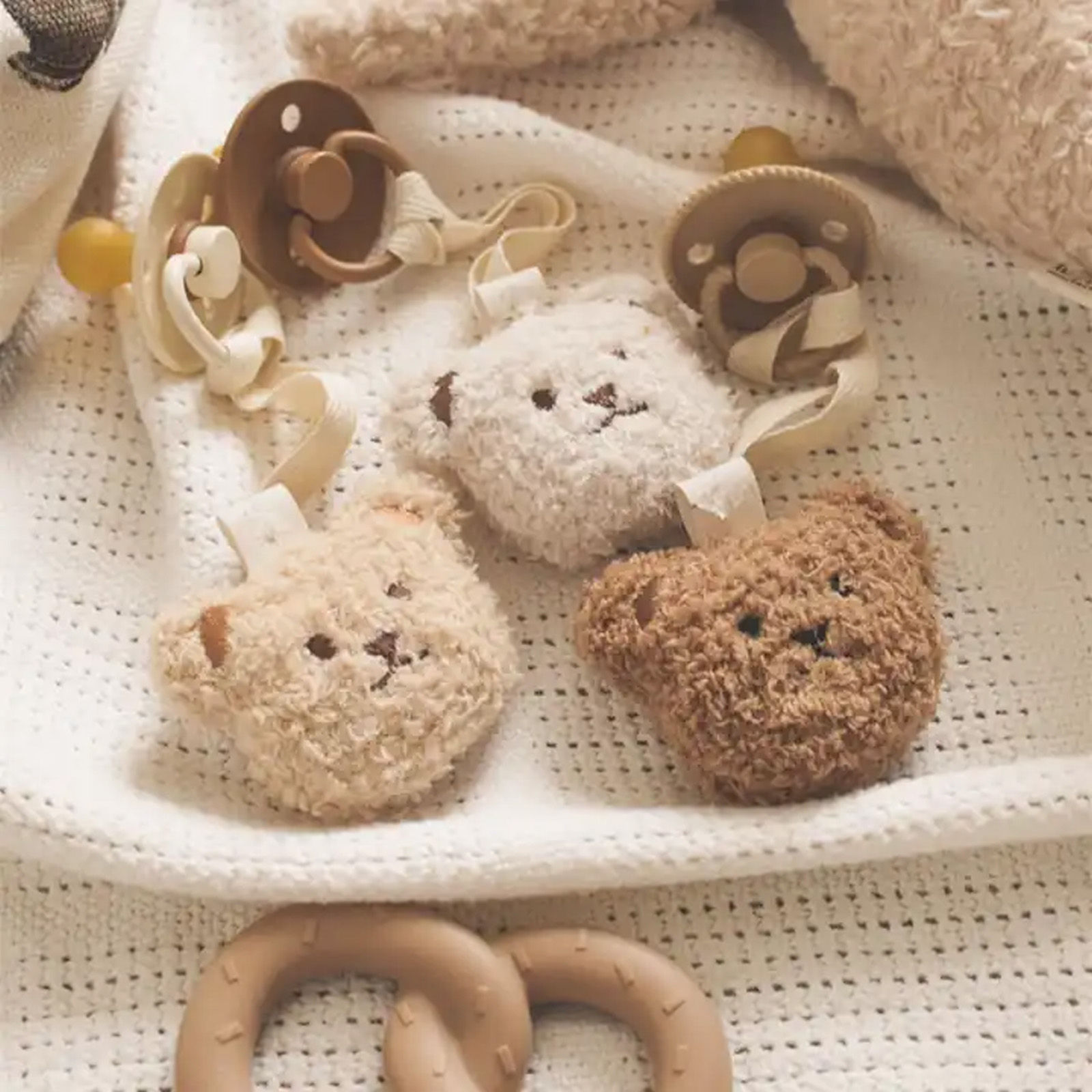 Baby Products Nipples - Moda teddy chupeta titular bebê bordado