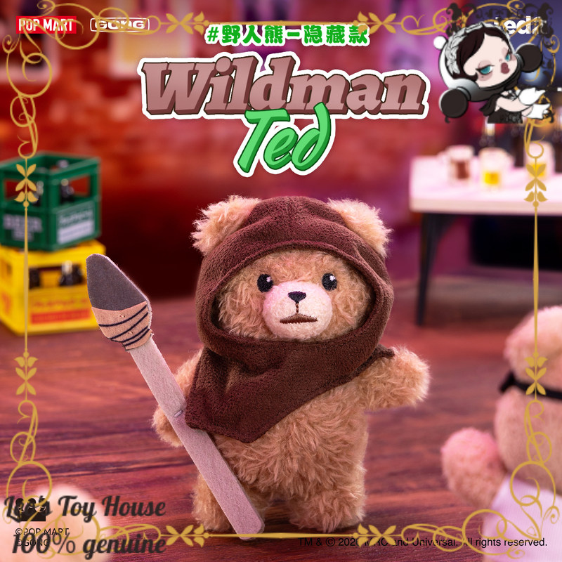 POPMART GONG Baby Ted Pingente - Baby Products Teddy Bear avaliação e preço