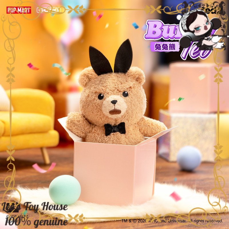 POPMART GONG Baby Ted Pingente - Baby Products Teddy Bear avaliação e preço